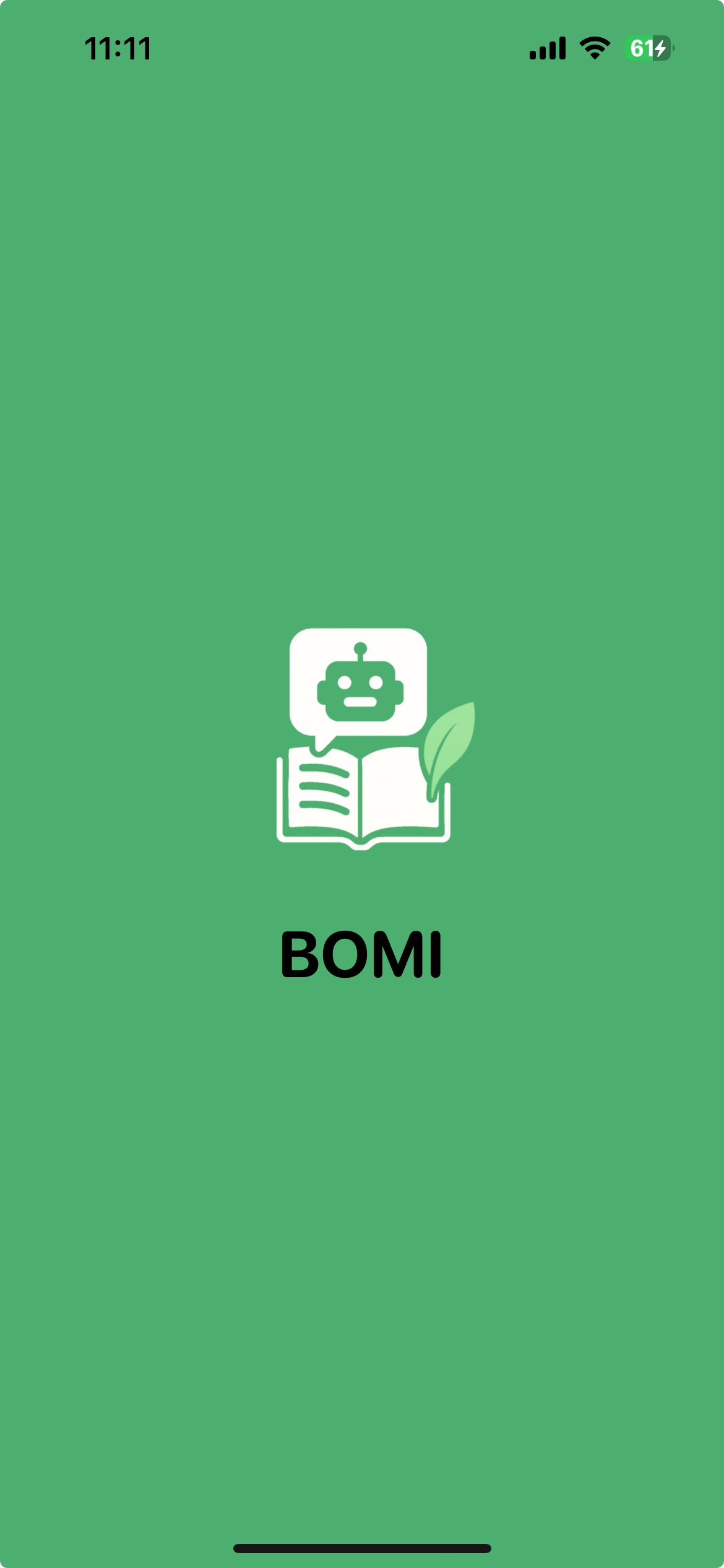BOMI AI Home Screen