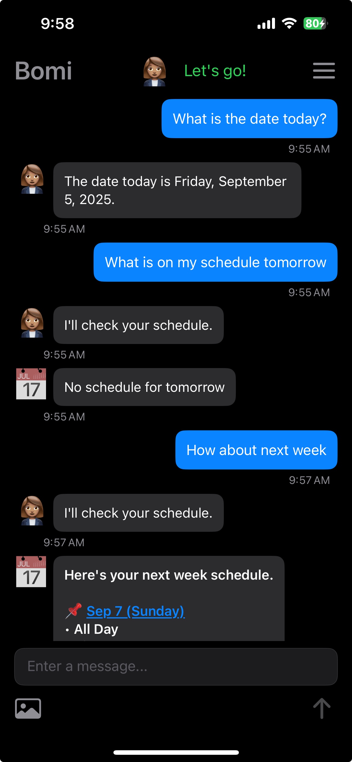 BOMI AI Scheduling